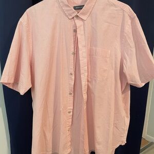 Men's Pink Casual Button Down Shirt